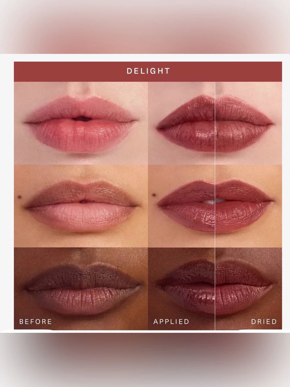 Rare Beauty Soft Pinch Tinted Lip Oil Delight 0.10 fl oz 3.0 mL NIB Full Size